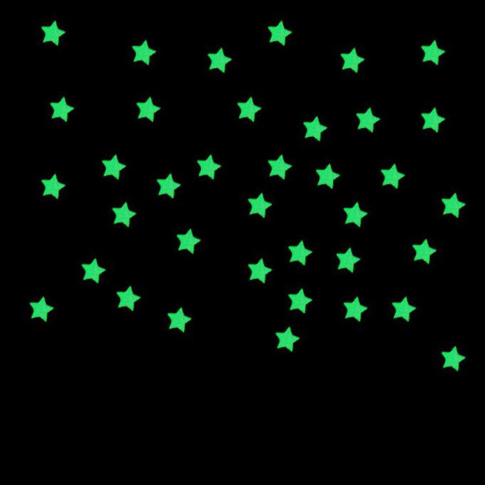 Description Picture 5 of item50/100pcs Luminous Stars Glow In The Dark Wall Stickers For Kids Bedroom Baby Rooms Ceiling Home Decor Fluorescent Glow #H