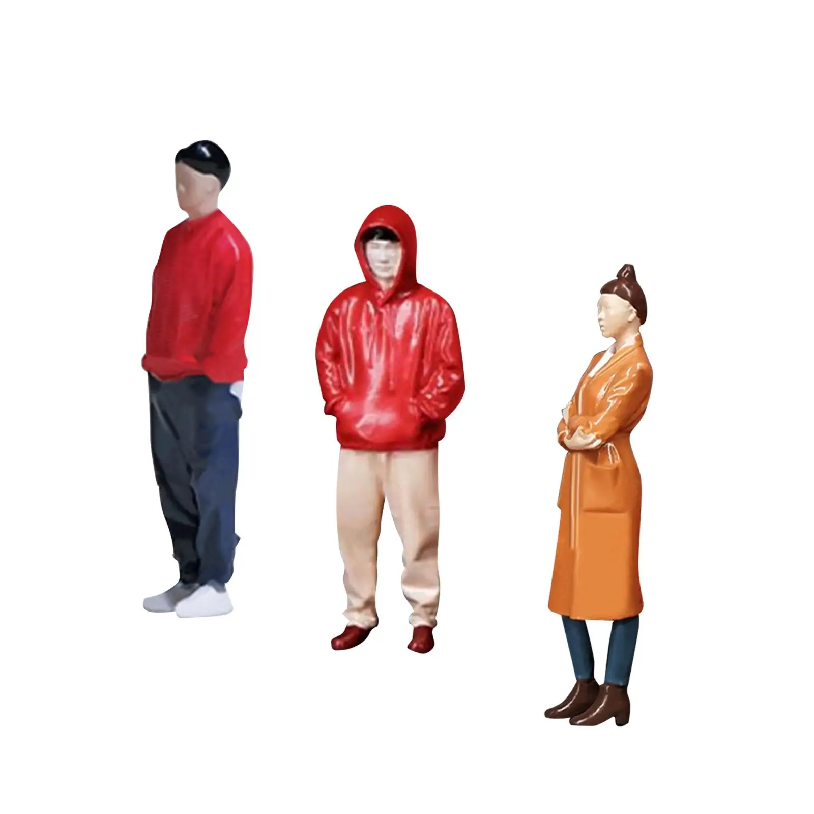 1/64 Scale People Figurines Mini People Model for Diorama Layout