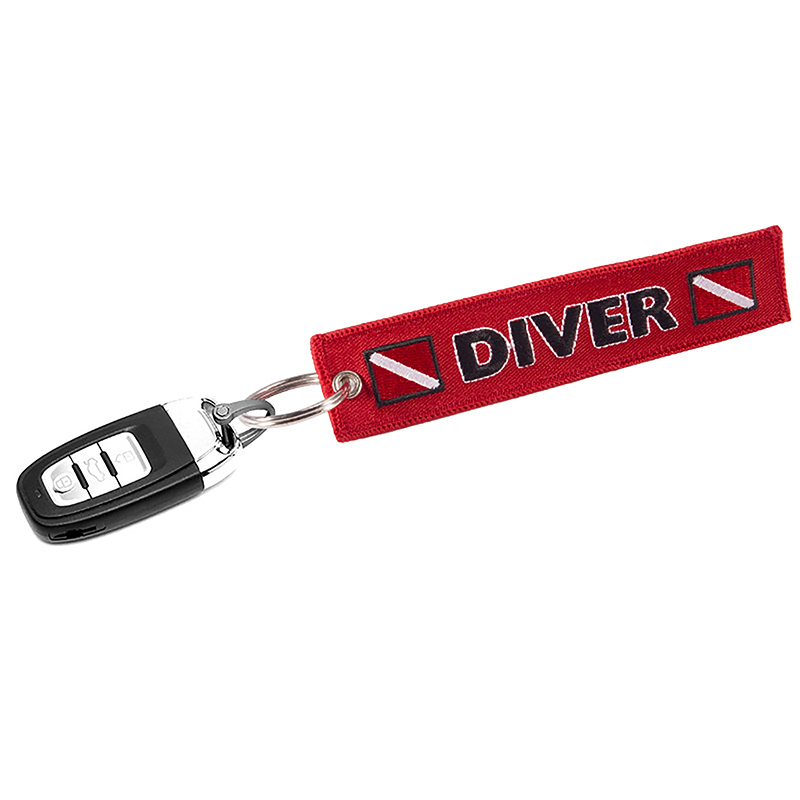 Auto-Schlüsselanhänger, Stickerei, Taucher-Schlüsselanhänger, Schlüsselanhänger, ATV-Schlüsselanhänger, Tasche, Gepäckanhänger, Reise, Tauchen, Rucksack, Tasche, Flagge – Detail 5