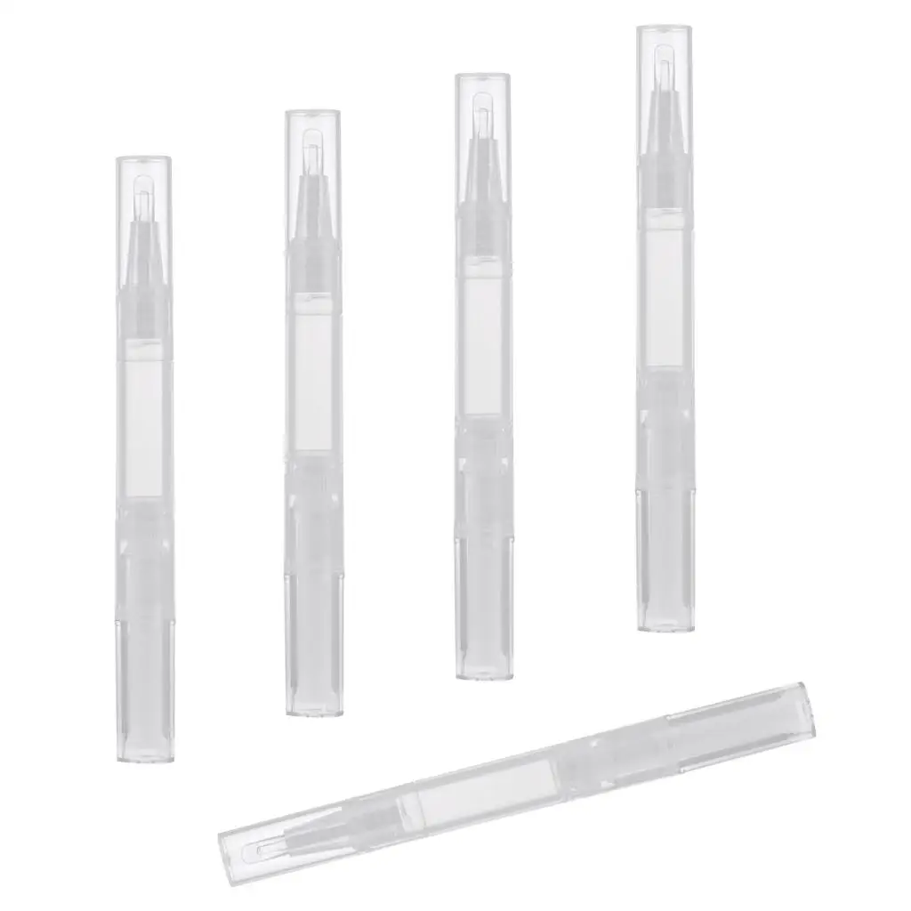 Travel Cosmetic Containers Lip Balm Nail Polish Tube Empty Pen 5pcs 3ml