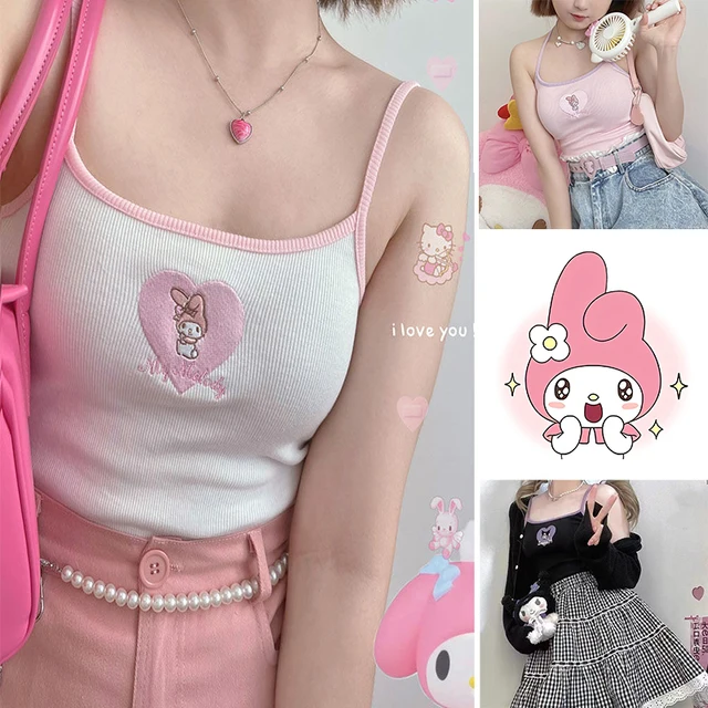 Hello Kitty Camisole Kawaii Sexy Tank Top Bratz T-shirt Anime Cute