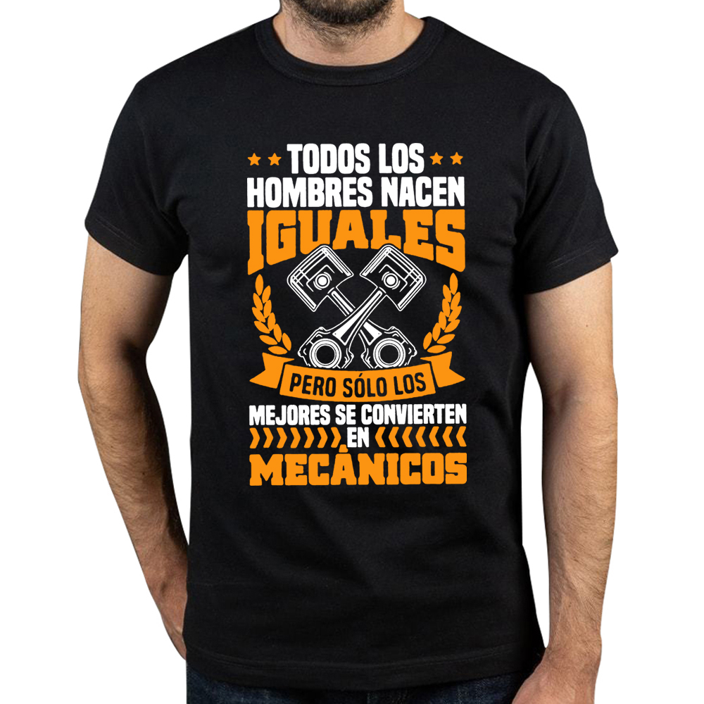 Autowerk statt T-Shirt lustige spanische Texte mechanische Arbeiter Papa Geschenk Retro T-Shirts Baumwolle Unisex weiche T-Shirts EU-Größe – Detail 2