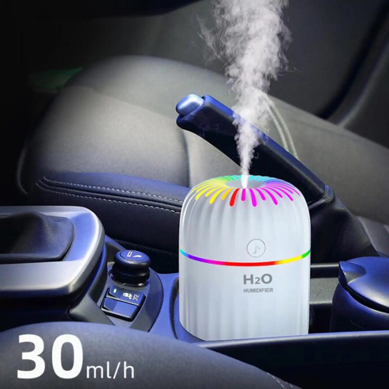 Mini Ultrasonic Cool Mist Humidifier Night Light Essential Oil USB Diffuser for Office, Hotel, Home, Kitchen, Car