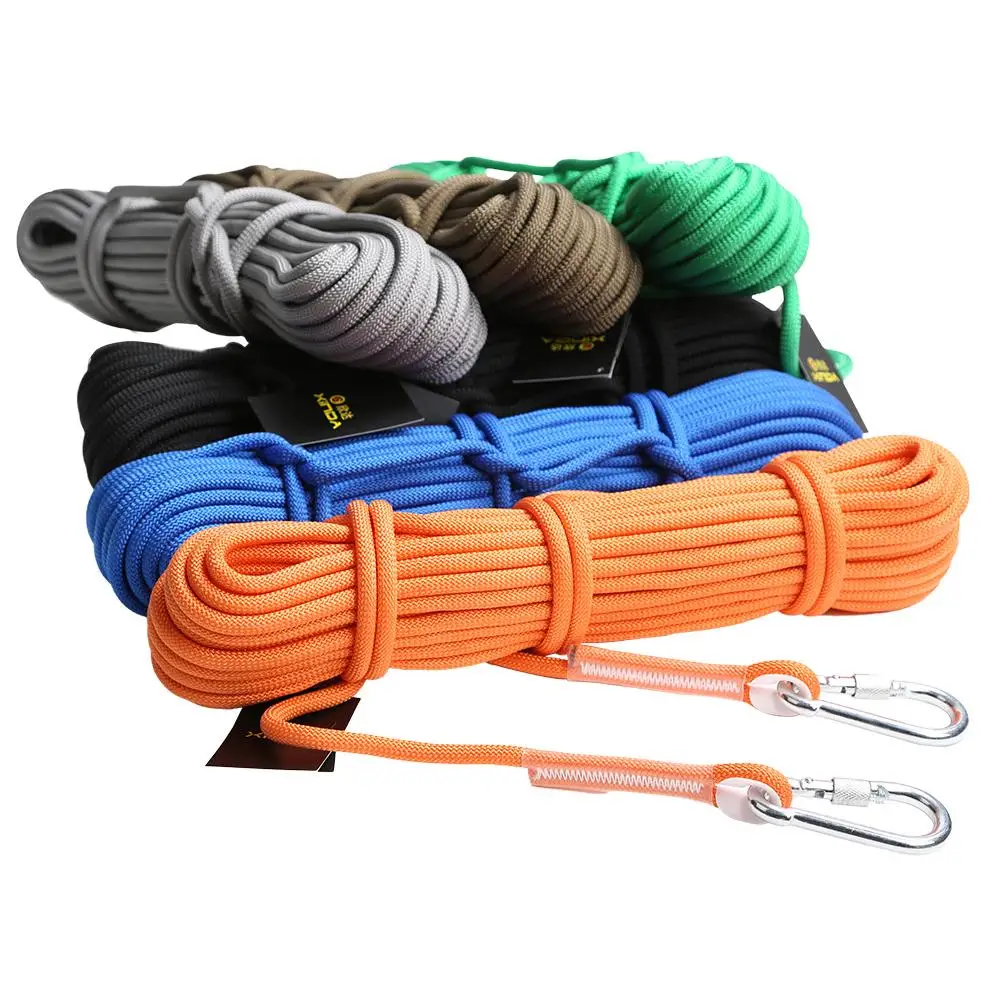 10m 9.5mm  Climbing Rappel  Auxiliary Rope Sling Cord Carabiner