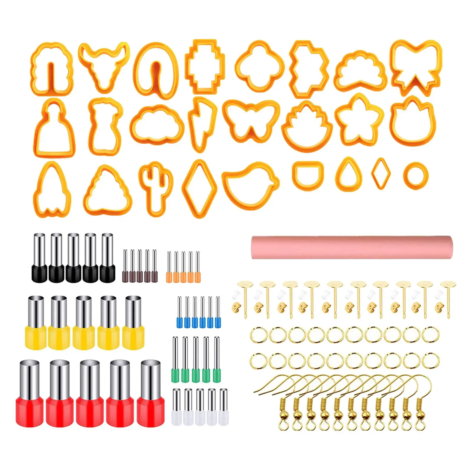 106x Polymer Clay Cutter Set Clay Earring Polymer Cutter Clay Cutting Tools