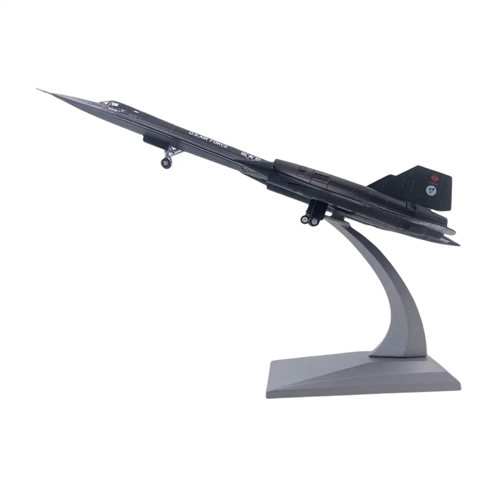 1/144 Blackbird SR-71A Fighter with Stand Kids Adults Toys for Desktop Home