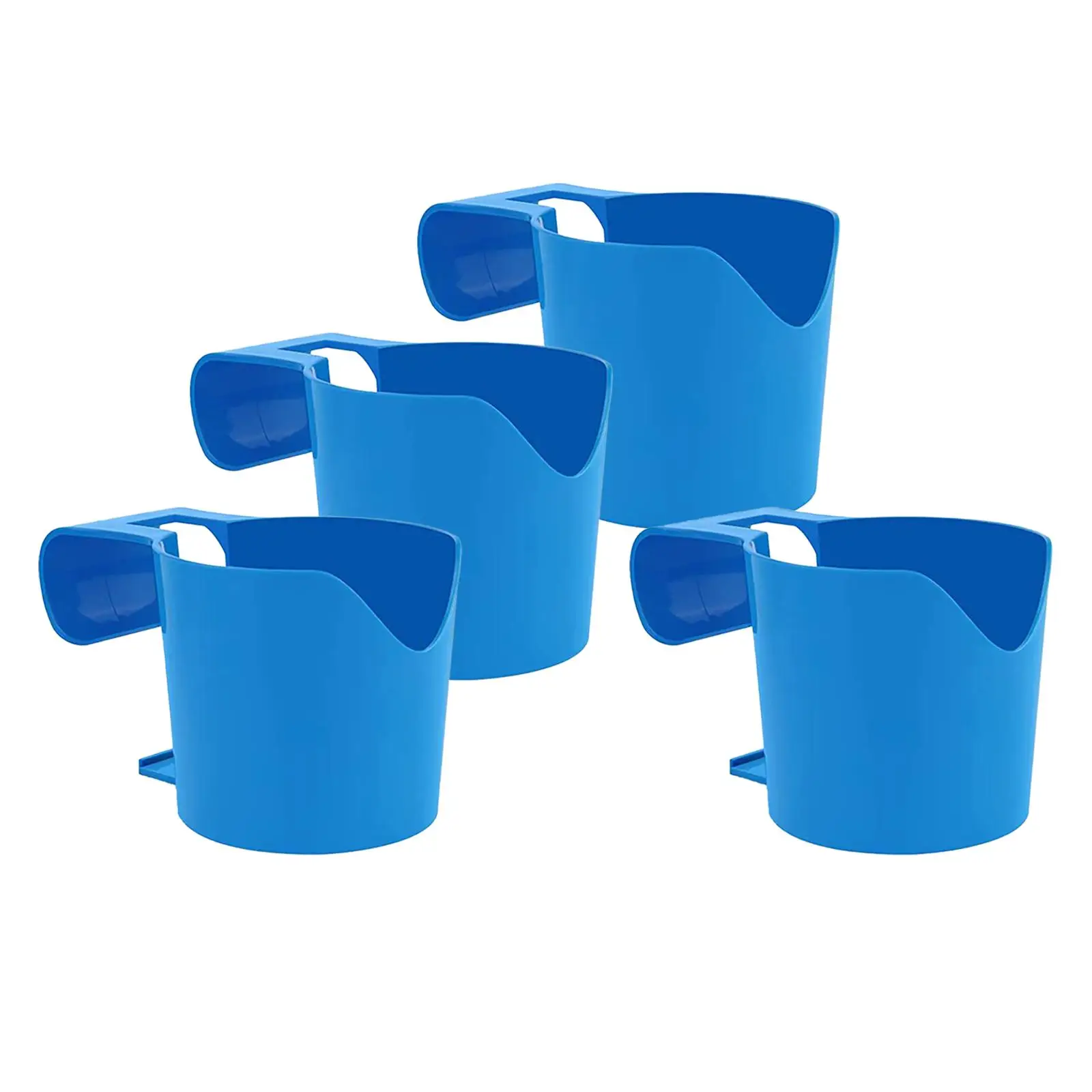 4x Poolside Cup Holders Portable Container Hook Pool Drink Holder Clip on for Spa Drinks Beverage Inflatable Hot Tub