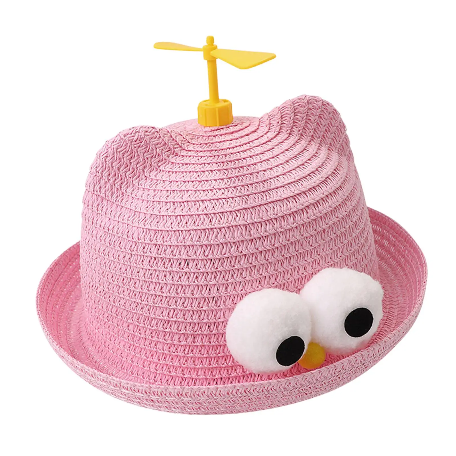 Kids Sun Hat for Girls Boys Breathable Sun Protection Portable Straw Hat Fisherman Cap for Outdoor Sightseeing Short Trips