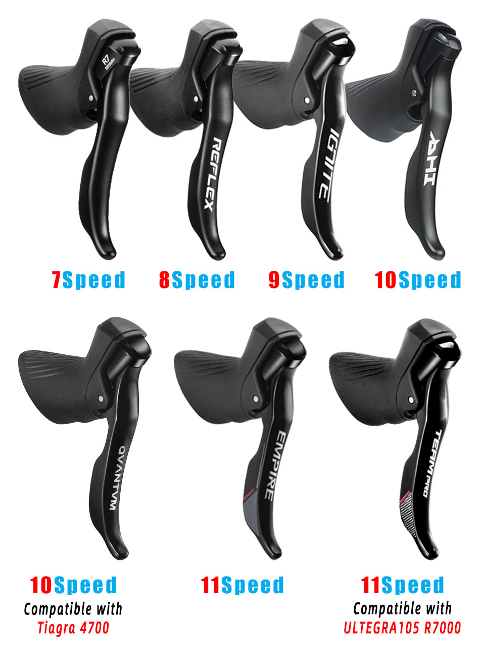 Description Picture 4 of itemSENSAH Road Bike Shifters 2x7 2x8 2x9 2x10 2X11 Speed Brake Lever 18/20/22 Speed Bicycle Derailleur For Tiagra ULTEGRA/105 R7000