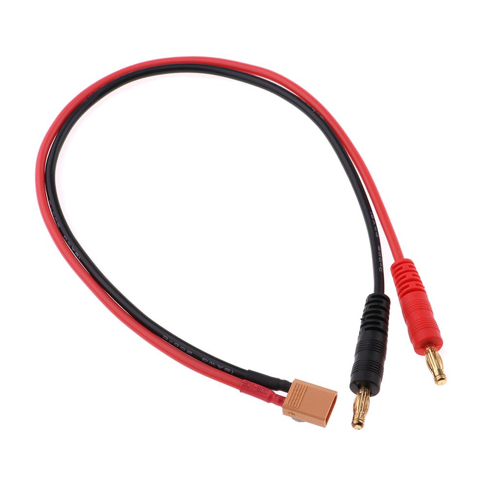 RC Battery Charge XT30 To 4.0mm Banana Plug 16AWG 35.5cm Cable Connector