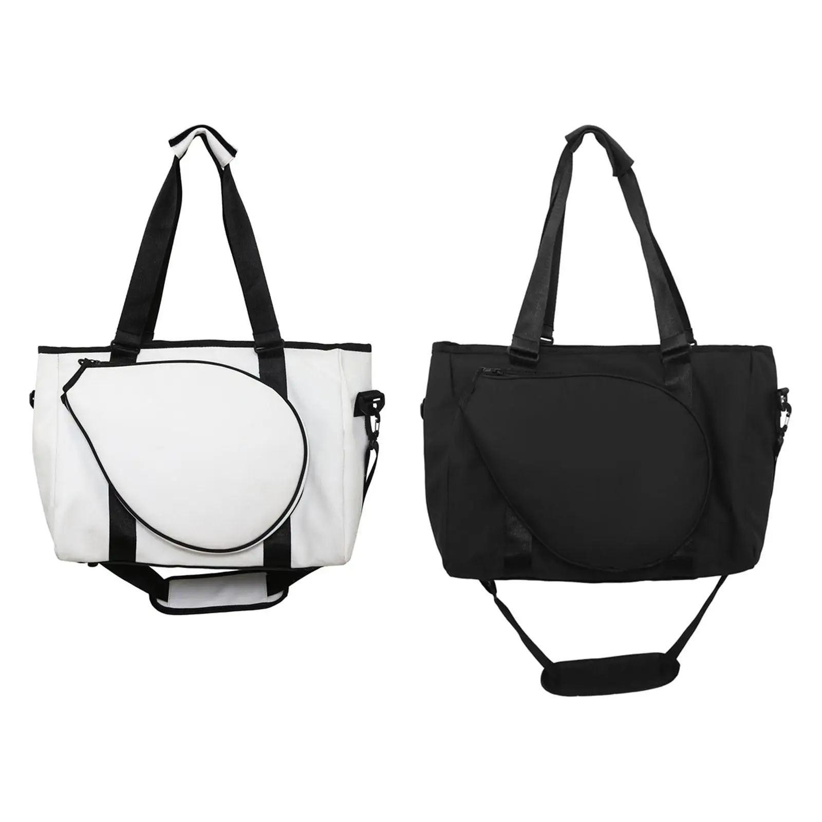 Tennis Racket Shoulder Bag Multifunctional Lightweight with Zipper for Women for Travel Clothes Fitness Outdoor Squash Racquets