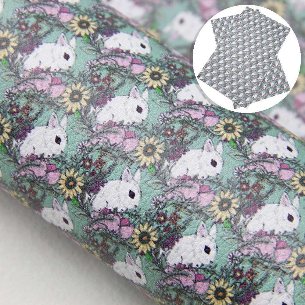 Description Picture 6 of item20*33cm  Daisy Faux Leather Sheets Lychee Grain Synthetic Leather Fabric Sheet Making Earrings Bows Crafts,1Yc23839