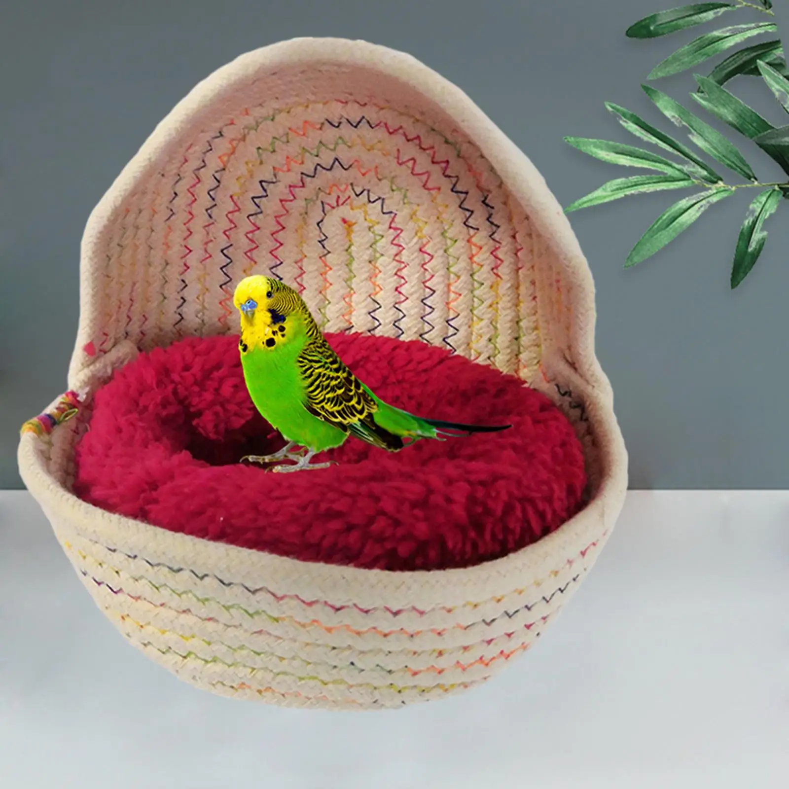 Bird Cotton Nest Cage Hanging Sleep Bed Hut Toys Snuggle Warme Sleeping Bed Tent for Hamster Parrot Cockatiels Cockatoo Lovebird