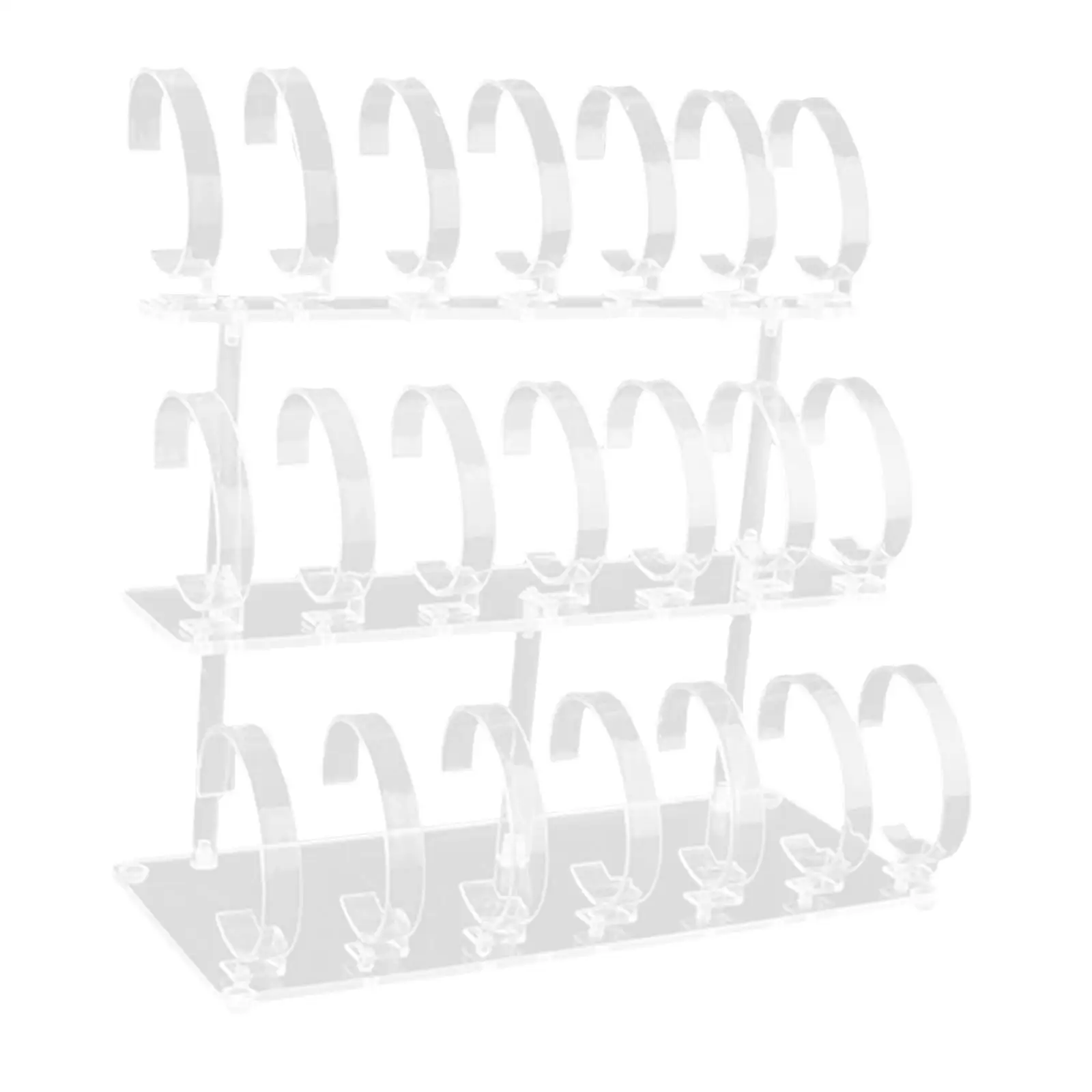 Show Case Stand Showcases Retail Use Durable Universal Transparent High Capacity Home Decor Wrist Watch Displays Rack Holder