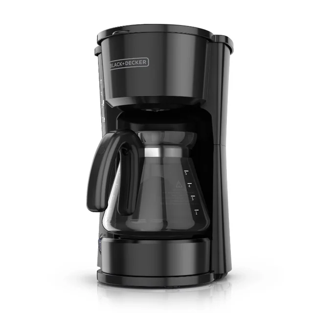 4-in-1 Coffee Station 5-Cup Coffee Maker in Stainless Steel Black