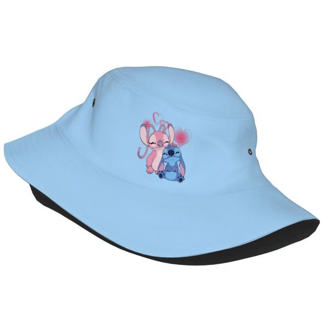 Polyester Beach Fishing Hats, Bucket Hats Lilo Stitch