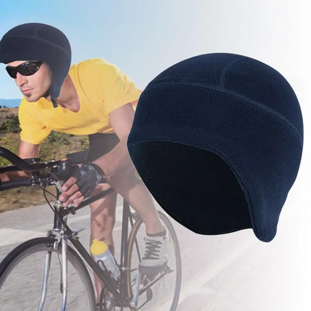 Skull Caps Helmet Liner Polar Fleece Beanie Hats for Running Outdoor Sports Fishing Unisex