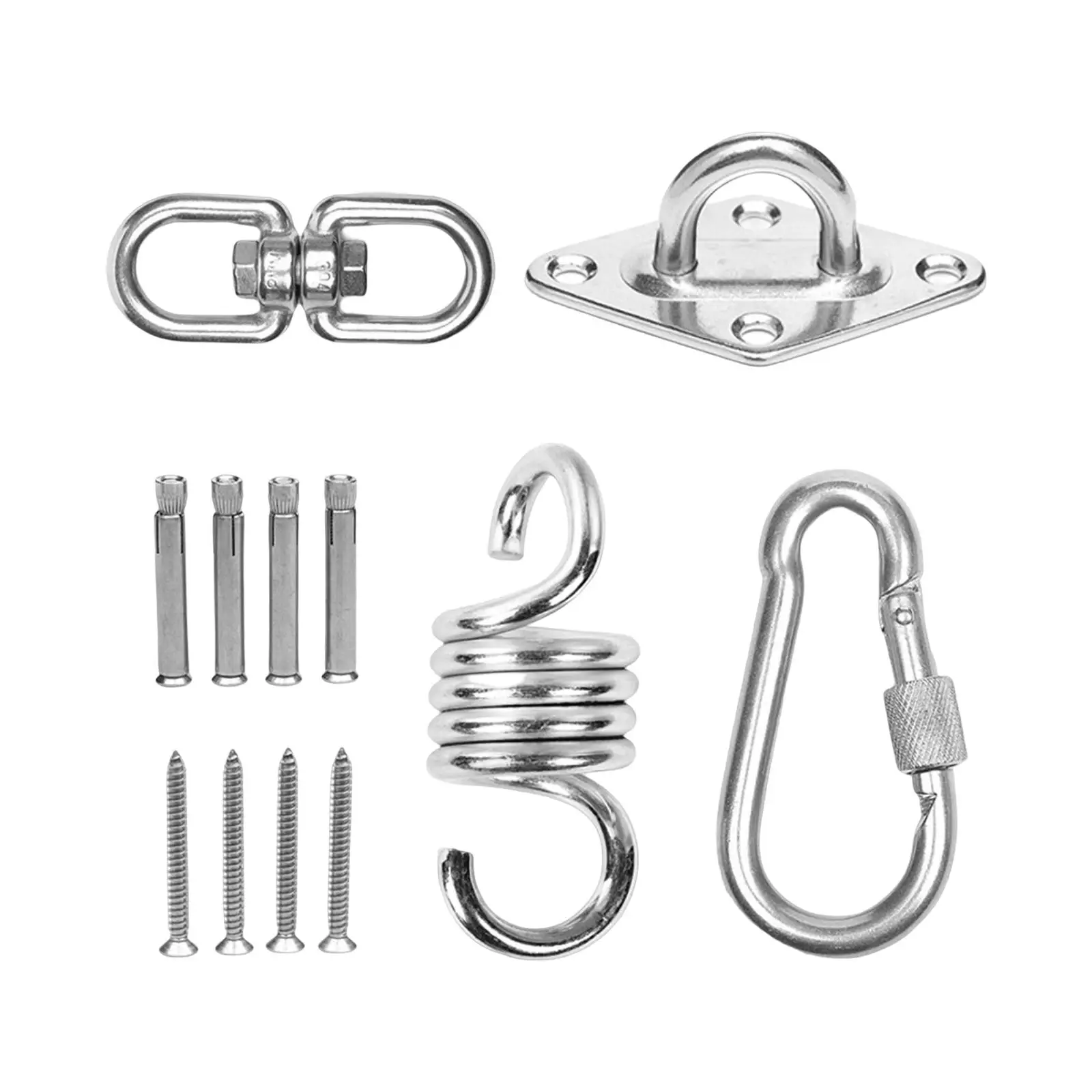 Hammock Chair Hanging Kit Hardware Hook with Screws and Anchors for Training Straps Hammocks