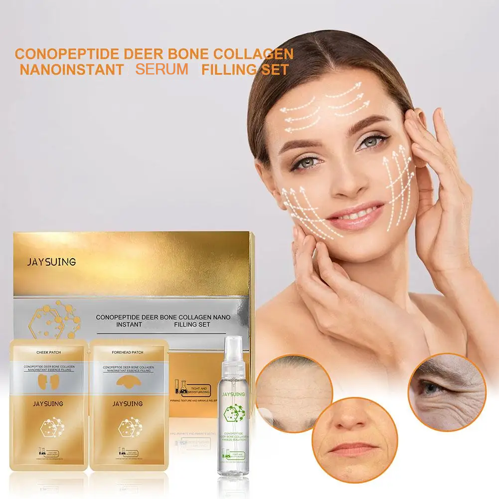 Best of Collagen Wrinkle Remover Face Serum Patches Set Anti-Aging Lift Firming Fade Fine Lines Serum Whitening Moisturizing Skin Care Reviews & Tips - Image 3