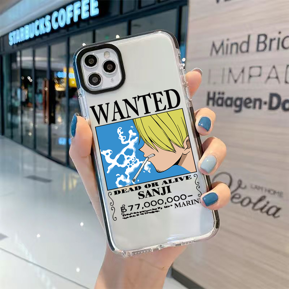 iphone 13 pro phone case One Piece Bounty Order Luffy Zorro Soft TPU Phone Case For iPhone 11 12 13 Pro Max 7 8 Plus Xr X XS Clear Transparent Cover 13 pro max case