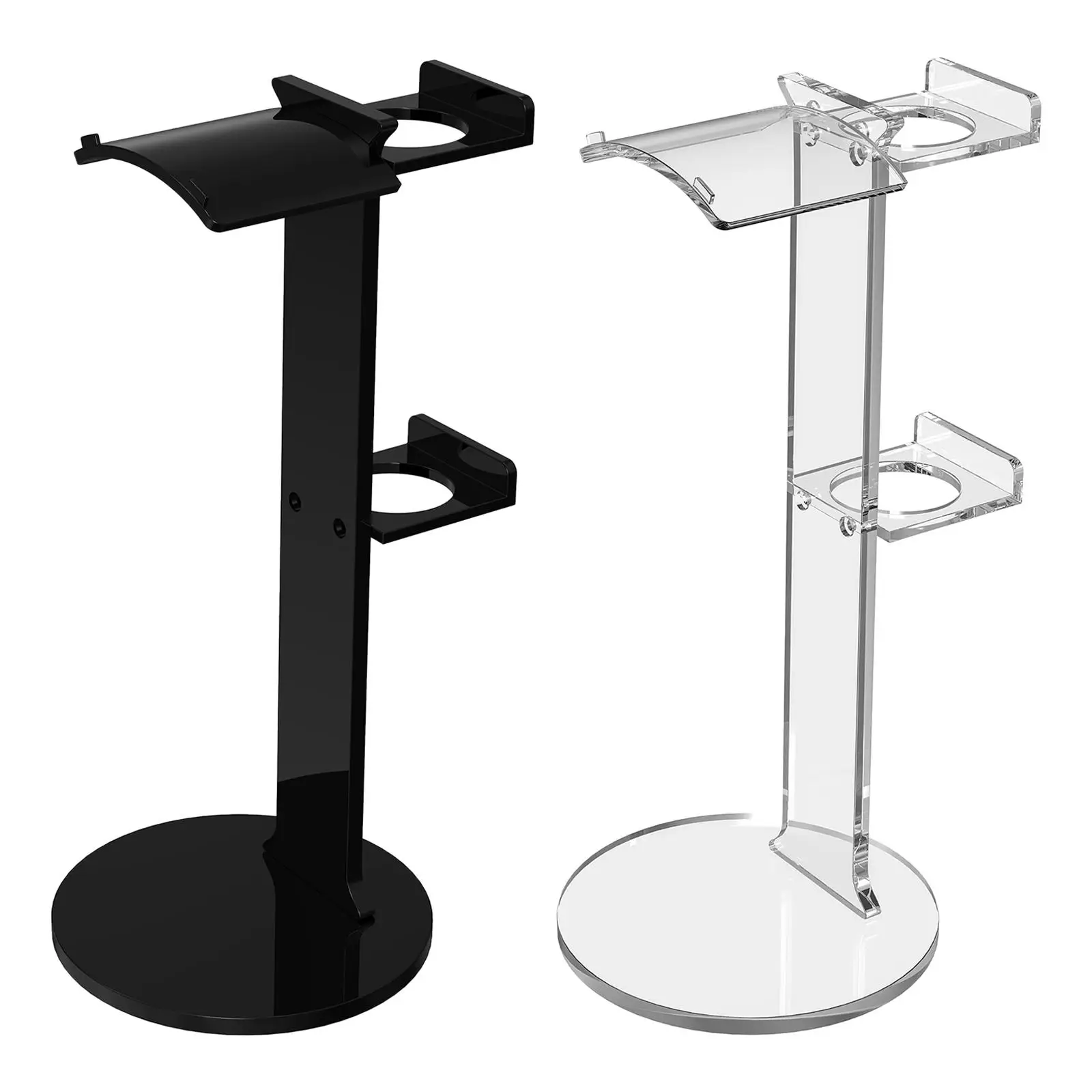 Tabletop VR Headset and Touch Controllers Display Stand Virtual Reality Devices Storage Rack Acrylic Holder for Quest Pro