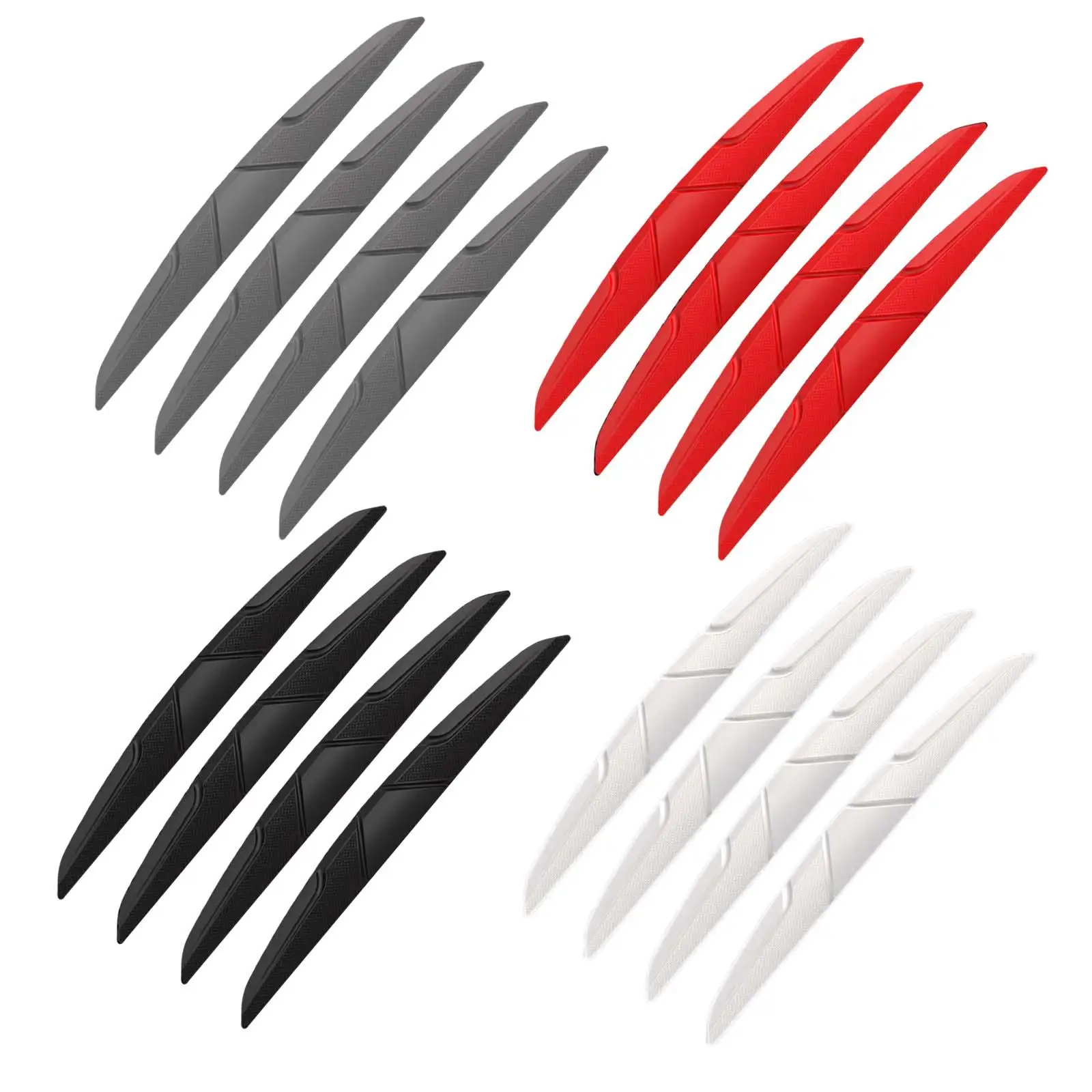 4 Pieces Car Anti Collision Bar Stickers Guards Trim Rear View Mirror Protection Guards