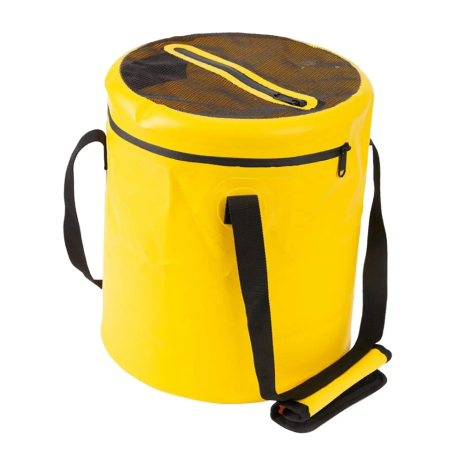 Collapsible Bucket with Lid with Lid with Handle Portable Wash Basin Folding Bucket for Camping Gardening Boating Picnic Fishing