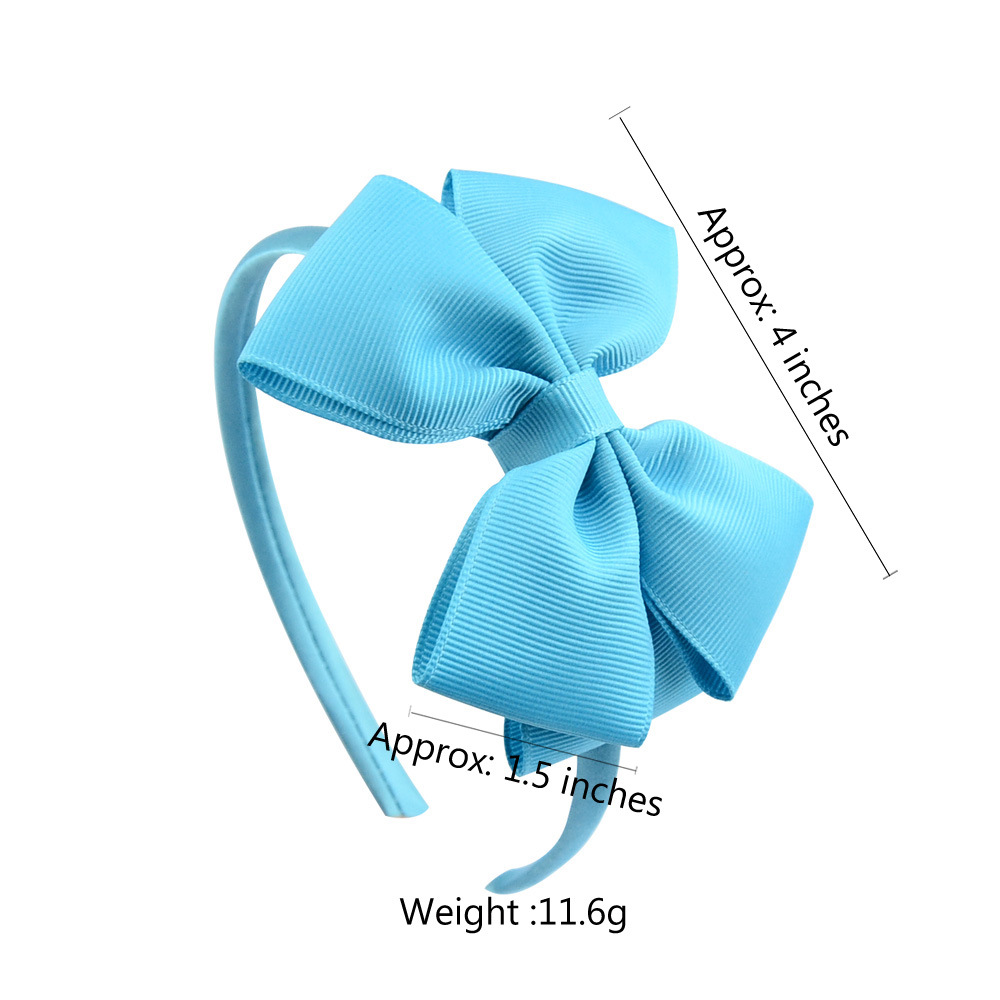 Neue Mode Layered Haarbänder Solide Ripsband Bögen Stirnband Handgemachte Boutique Hairhoop Haar Zubehör Für Frauen Mädchen – Detail 1