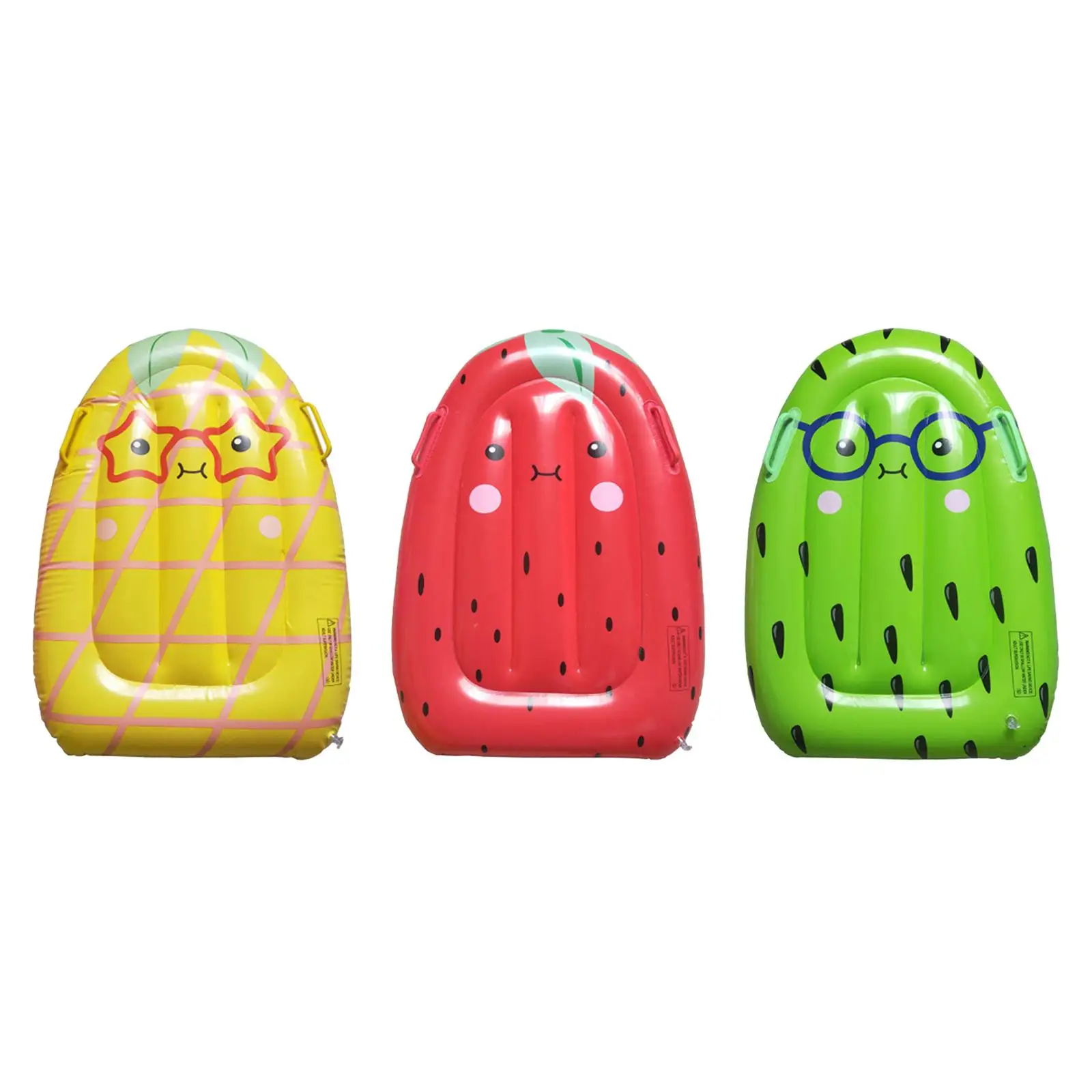 Summer Inflatable Boards Fruit Shape Mat with Handle Swimming for Children Party Toys Air Mattress