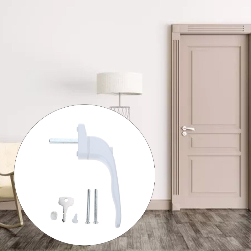 Description Picture 3 of itemUPVC White Universal Espag Window Handle - Key Locking For Double Glazing LS'D Tool