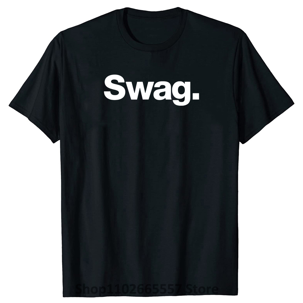 Neuheit Super Das Wort Swag T Shirts Grafik Baumwolle Streetwear Kurzarm Geburtstag Geschenke Sommer Stil T-shirt Herren Kleidung – Detail 2