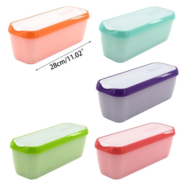 Sumo Ice Cream Containers for Homemade Ice Cream - 15 Quart, Reusable Freezer Storage (2 Containers, Red)