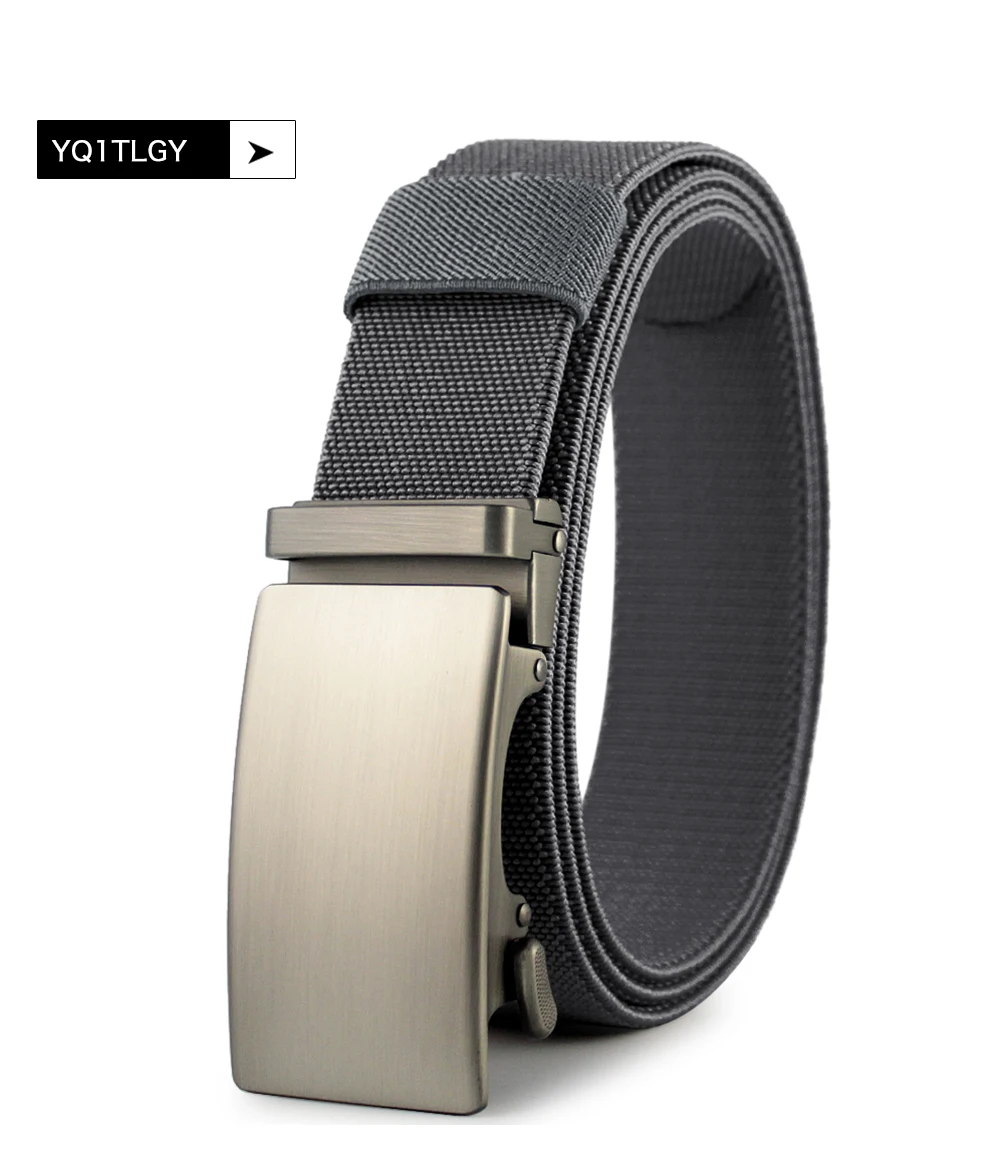 Neue Männer Gürtel taktische Nylon elastischen Gürtel Metall automatische Schnalle harte Stretch Herren Militär gürtel 115-150cm große Gürtel – Detail 21