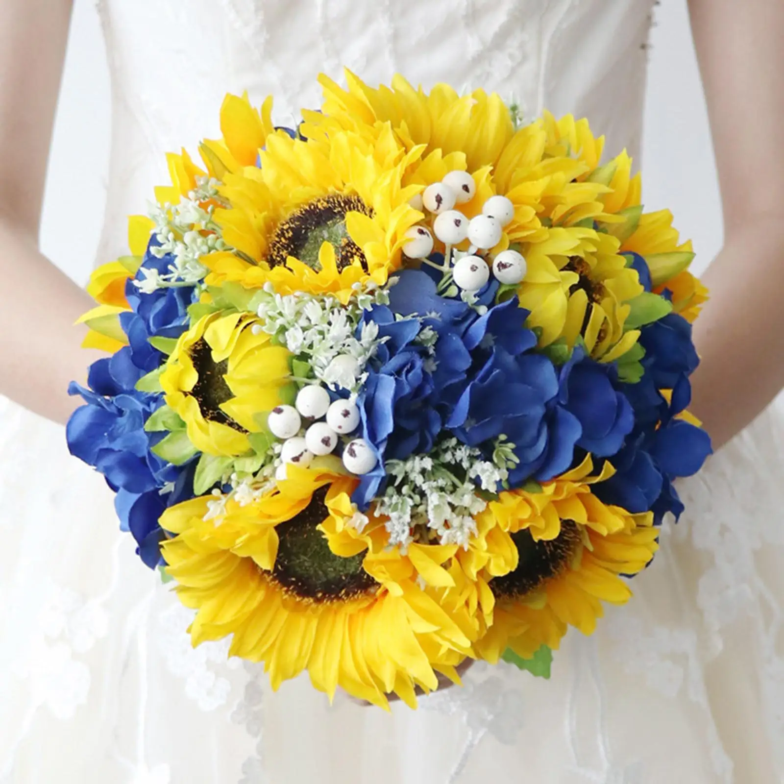 Artificial Bridal Bouquet Wedding Holding Flower Sunflowers Romantic for Ceremony Festival Decor Anniversary Ornament