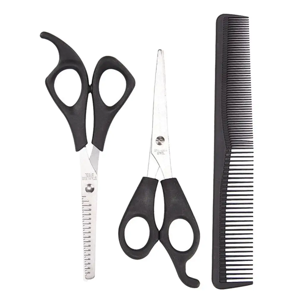 3 Pcs/Set Stainless Steel Hair Cutting Thinning Scissors Barber Tool Hair  Hairdressing Set
