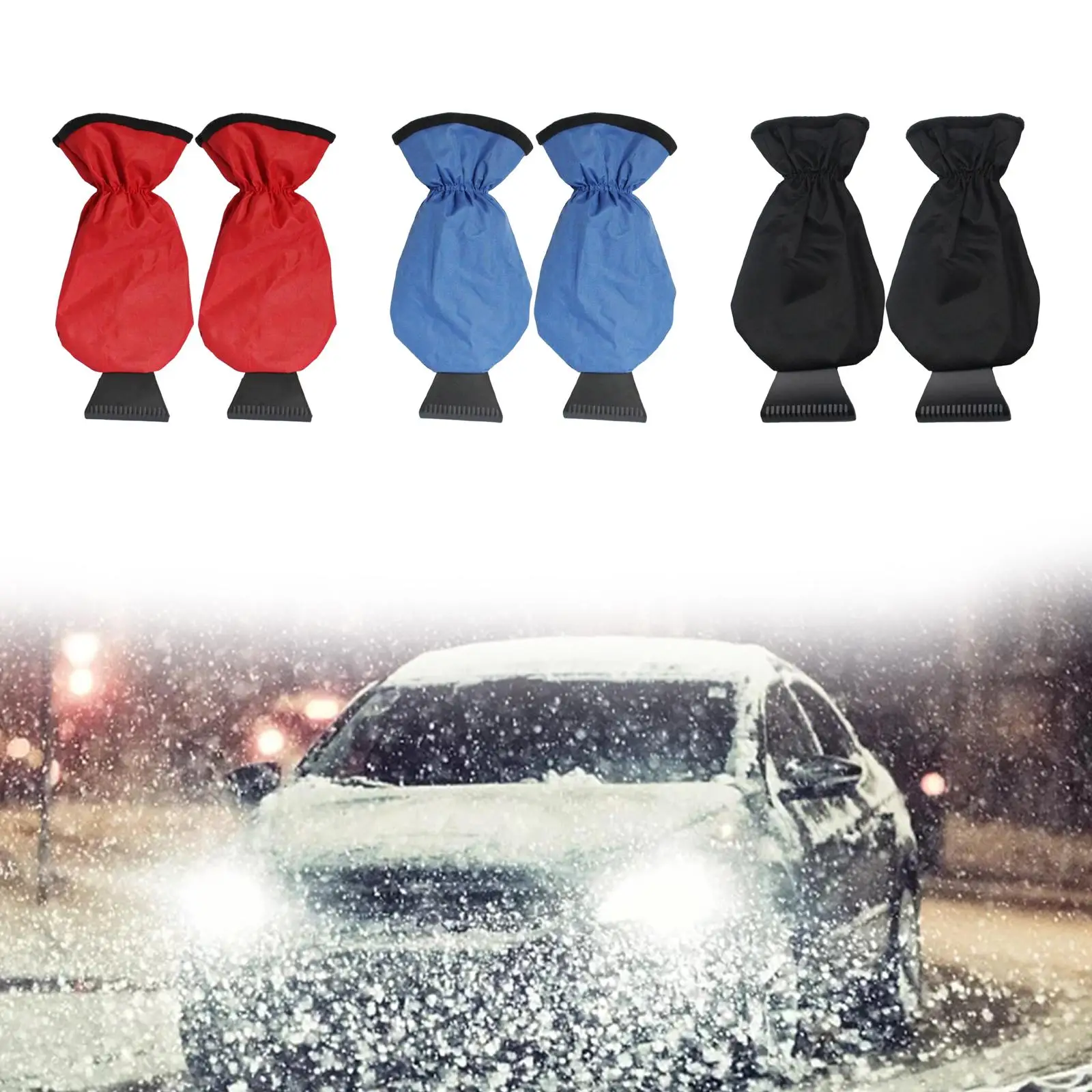 ABS Snow Shovel with Glove Cleaning Tool Snow Ice Scrape for Winter Car