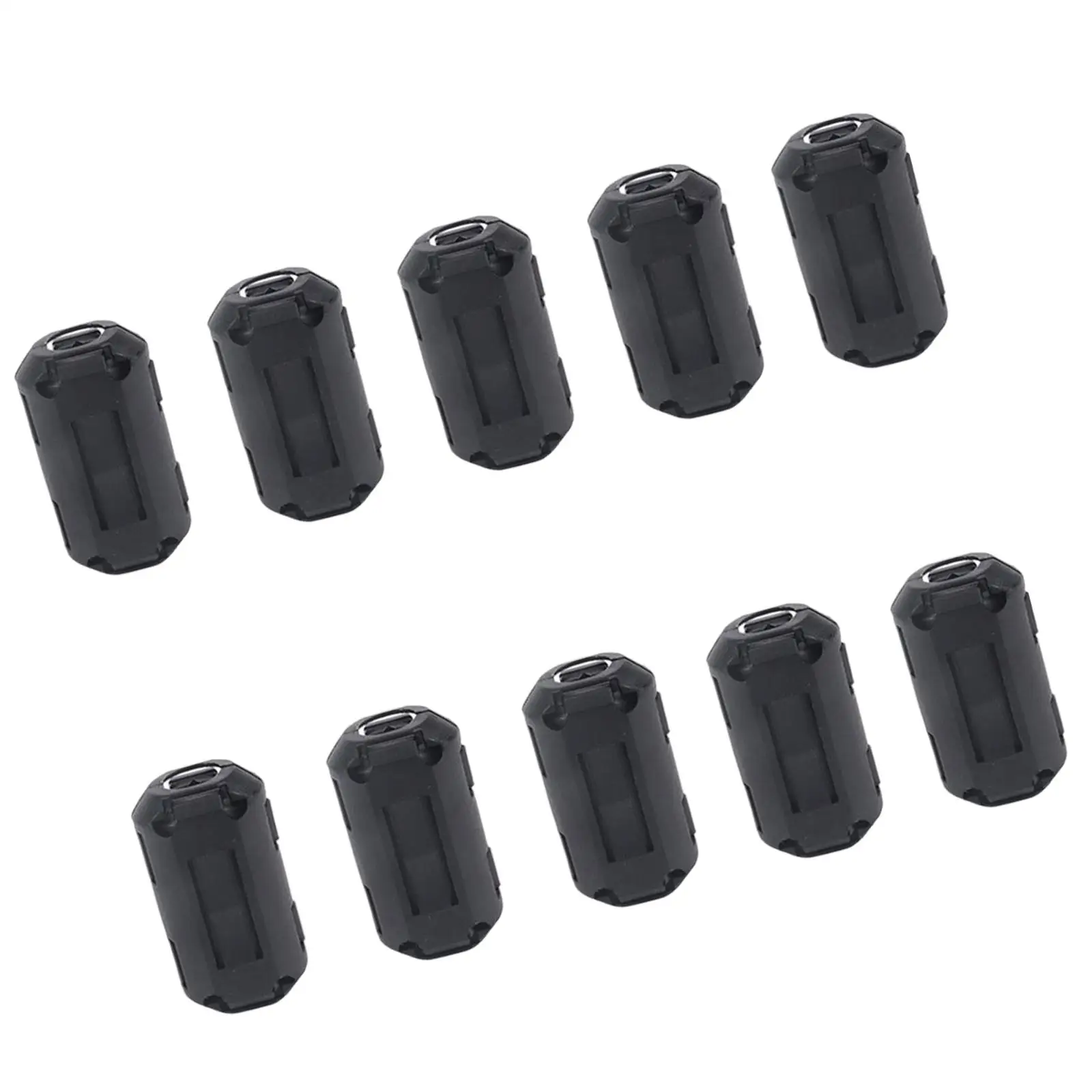 10x 13mm Ferrite Core Rings Beads Rfi Noise Suppressor Filters for Antenna 9-13mm Cable Audio Cable Clips Noise Filter Clips