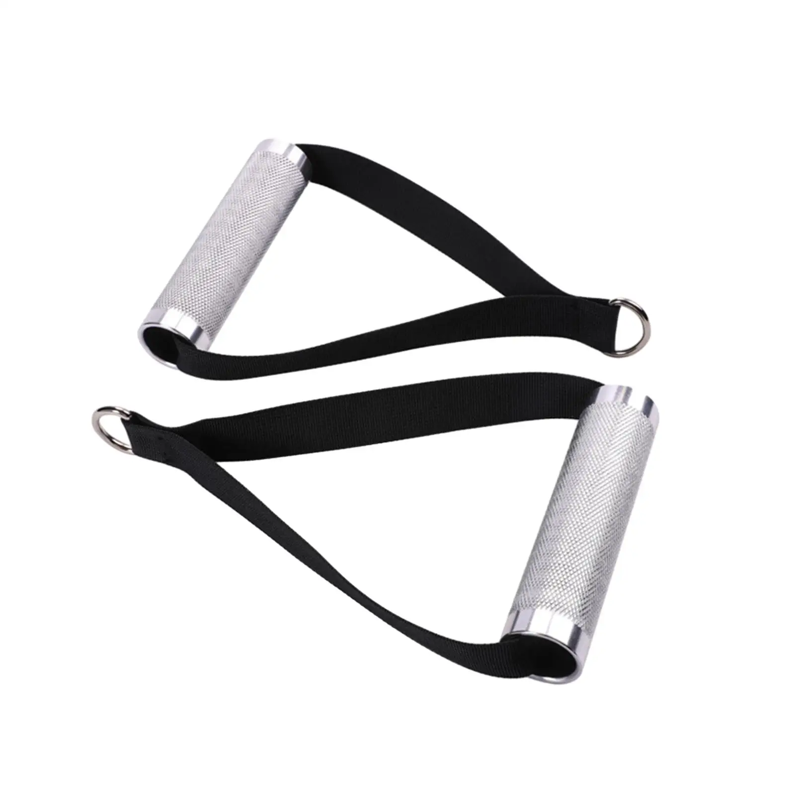 Replacement Exercise Resistance Bands Handles Grips with Metal D Buckle Durable Sports Accessories 5.5inch for Home Gym 