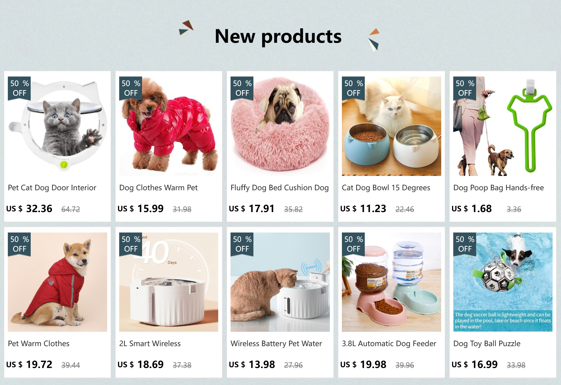 Dropshipping Wireless Battery Pet Water Fountain 2L Large Capacity