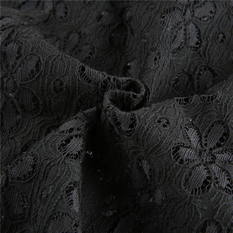 y2k Going Out Mini Lace Dress Summer Women See Through Short Sleeve V Neck Hollow Out Button Down A Line Dress Clubwear