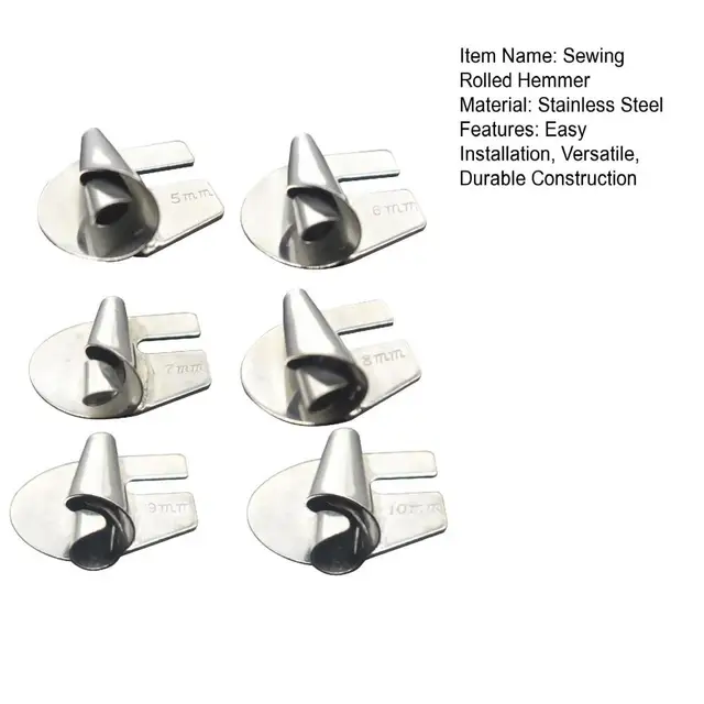 Sewing Rolled Hemmer Foot Quick Needle Plate Screws Loosening Versatile  Sewing Machine Presser Foot Set 6pcs Rolled for Precise - AliExpress