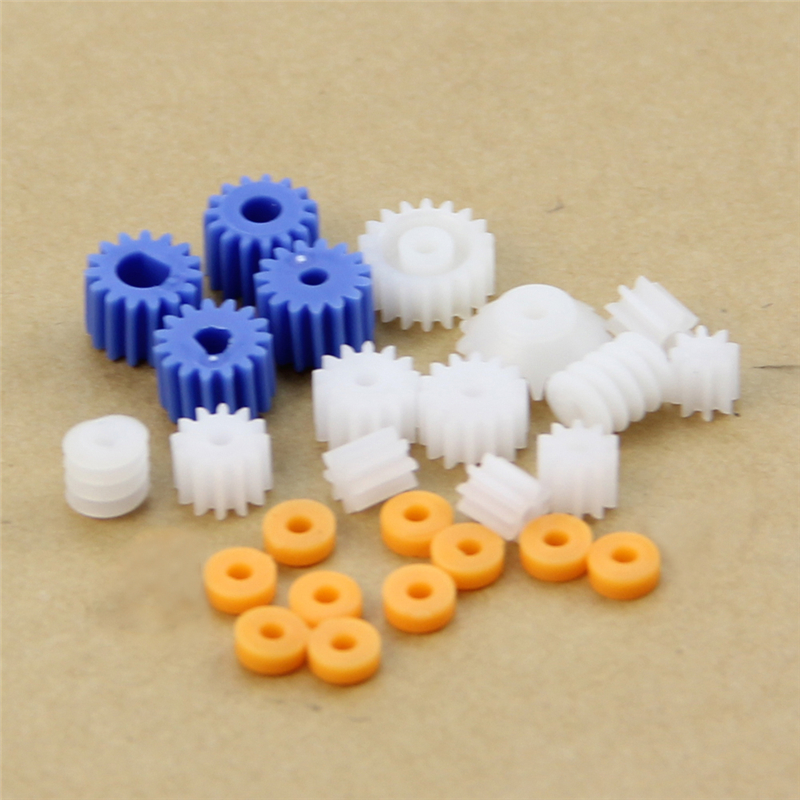 Description Picture 5 of item367D 16 Kinds Shaft Gears Spindle Gears Gear-B 2MM 2.3MM 3MM 3.17MM 4MM Worm Plastic