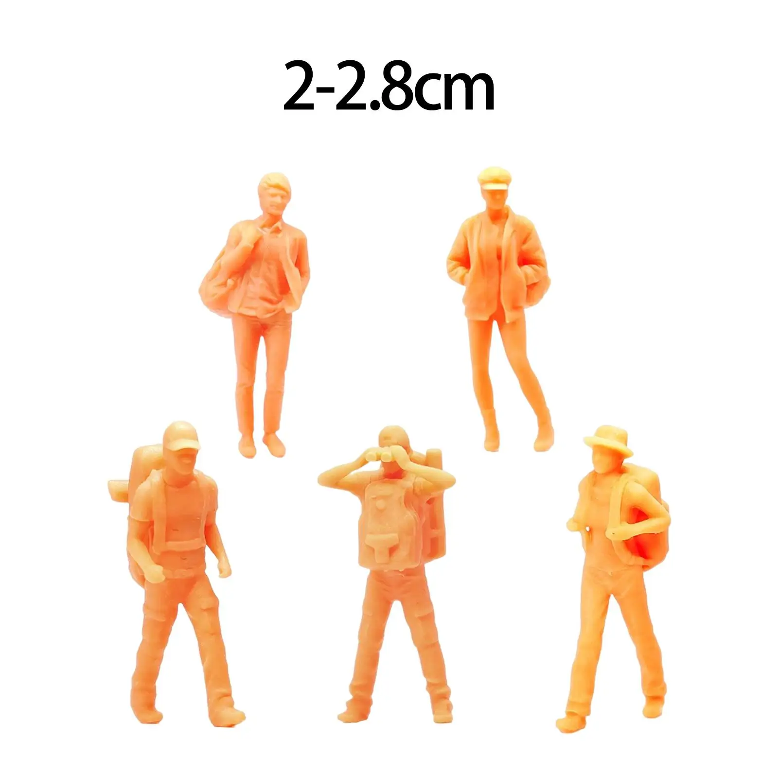 Simulated Resin Figures Doll for Diorama Desk Decoration Train Scenery