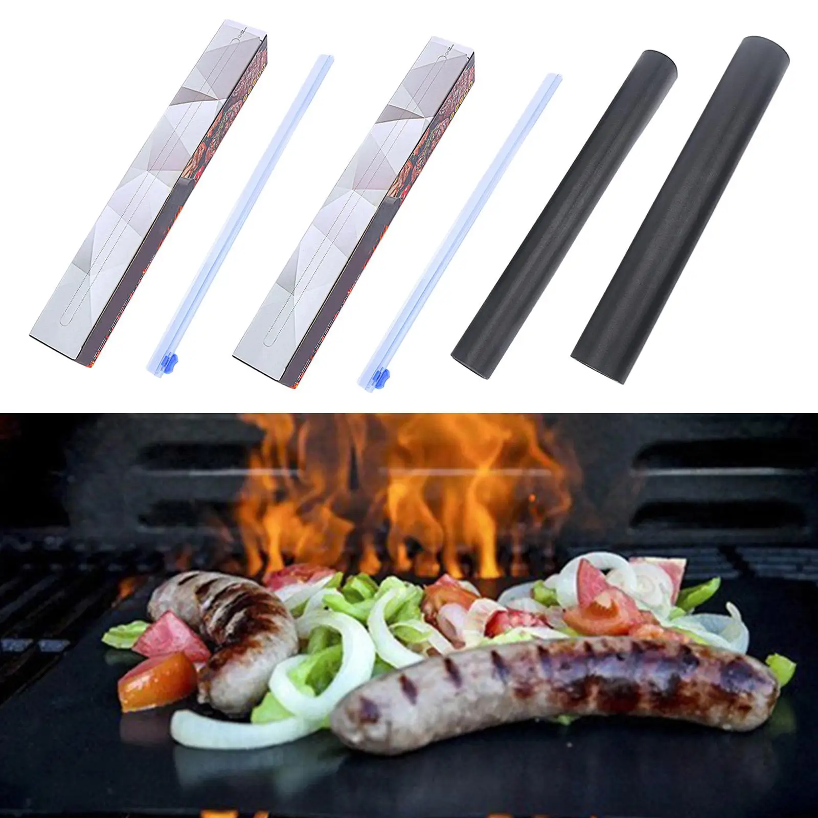 Reusable  Mat ,Barbecue Grill Mat, Easy to  on Electric Grill Gas  BBQ