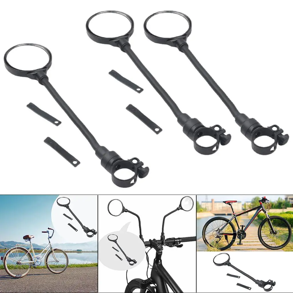 Rotaty Bicycle Rearview Mirror Wide Range Bike Handlebar Glass for Cycling