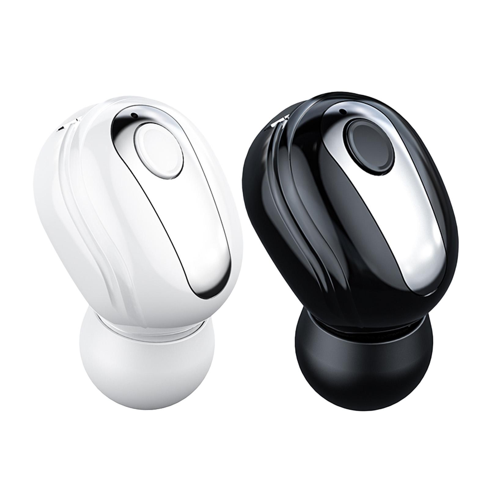 Single Mini Wireless Bluetooth Sport Headsets Earbuds in Ear Noise Reduction Hands-Free Waterproof Phones 5-Hour Playtime Sport