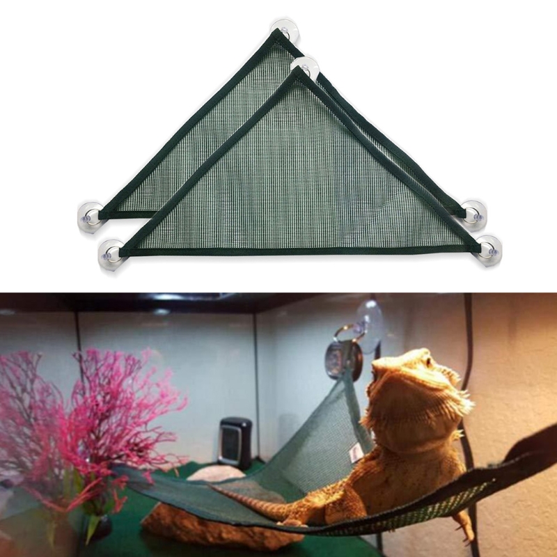 Title 1, 2PCS Reptiles Lounger Hammock Hanging Mesh Bed ...