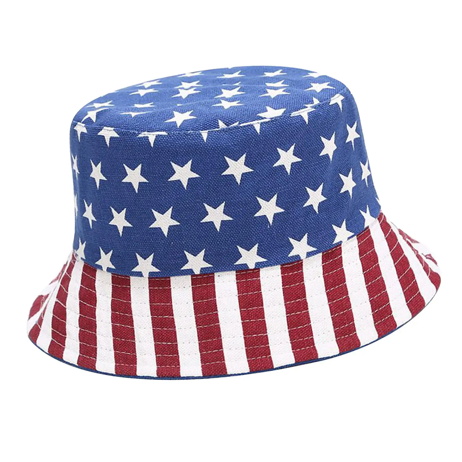 Bucket Hat Patriotic Ladies Packable Fisherman Hat for Beach Travel Hiking