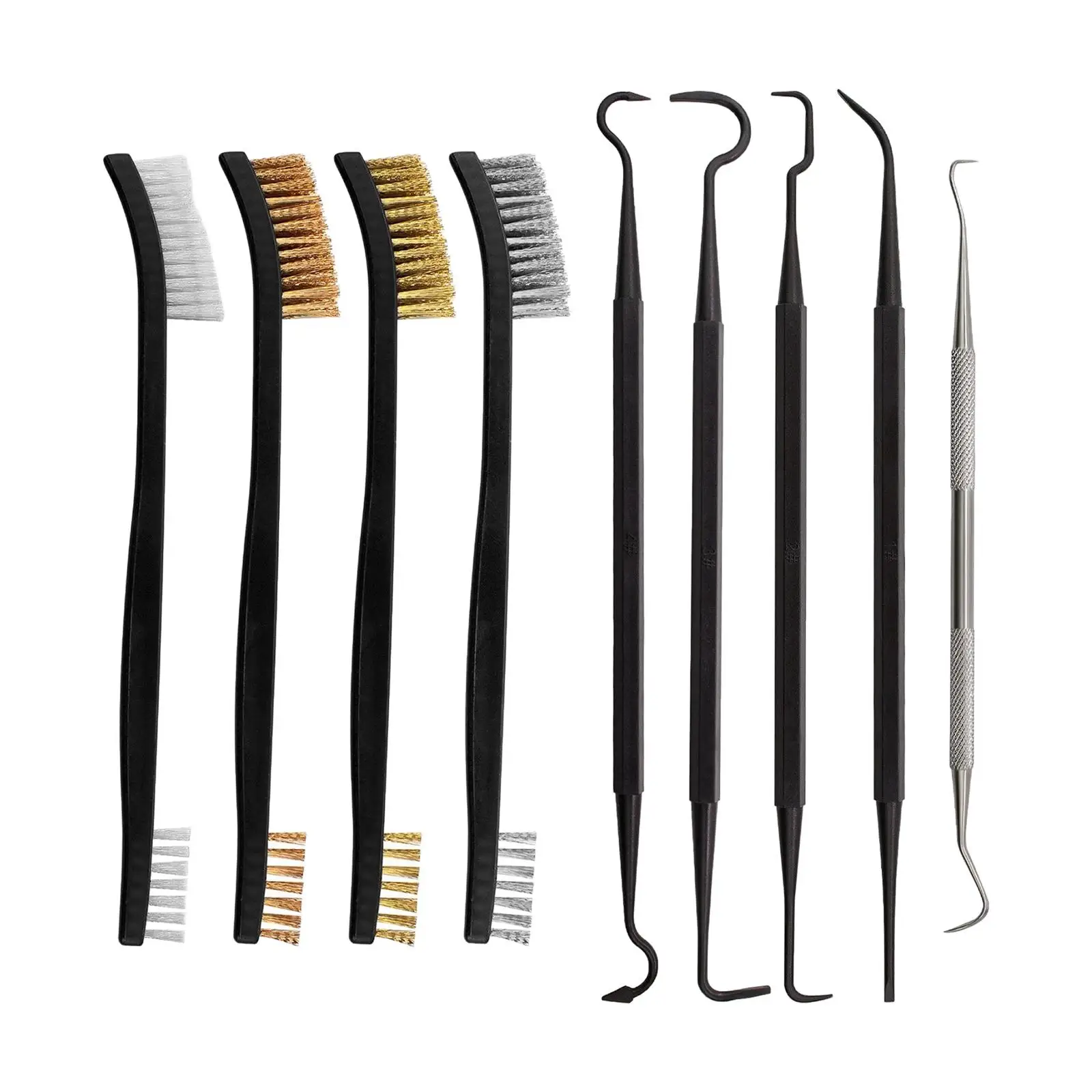 Car Detailing Cleaning Tool Hooks and Brush Set for Mechanical Cleaning