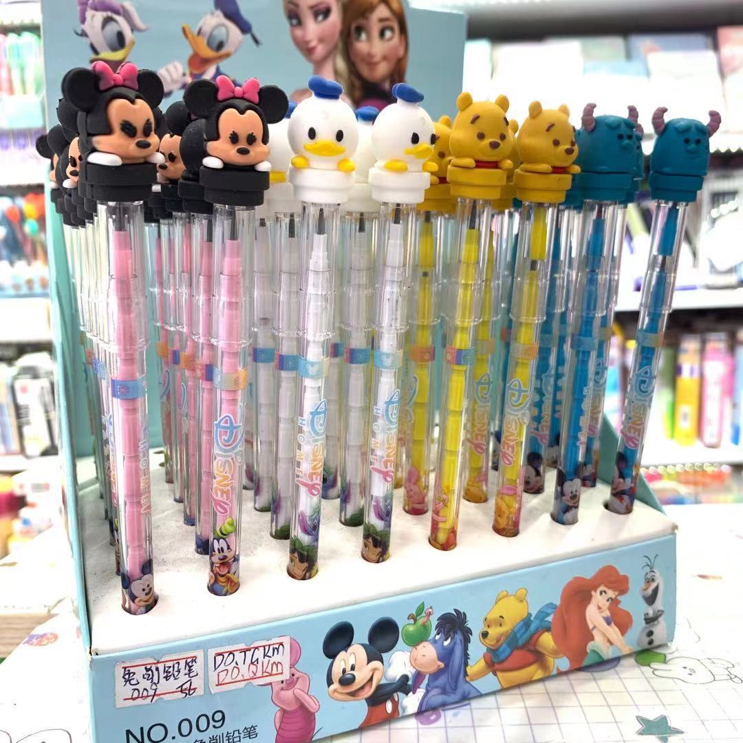 Coreana dos Desenhos Animados de Silicone Caneta para Colorir Disney Versão Lápis Automático Sereia Bala Pintura Bonito Material Escolar 56 Pçs 4 Weddings & Events